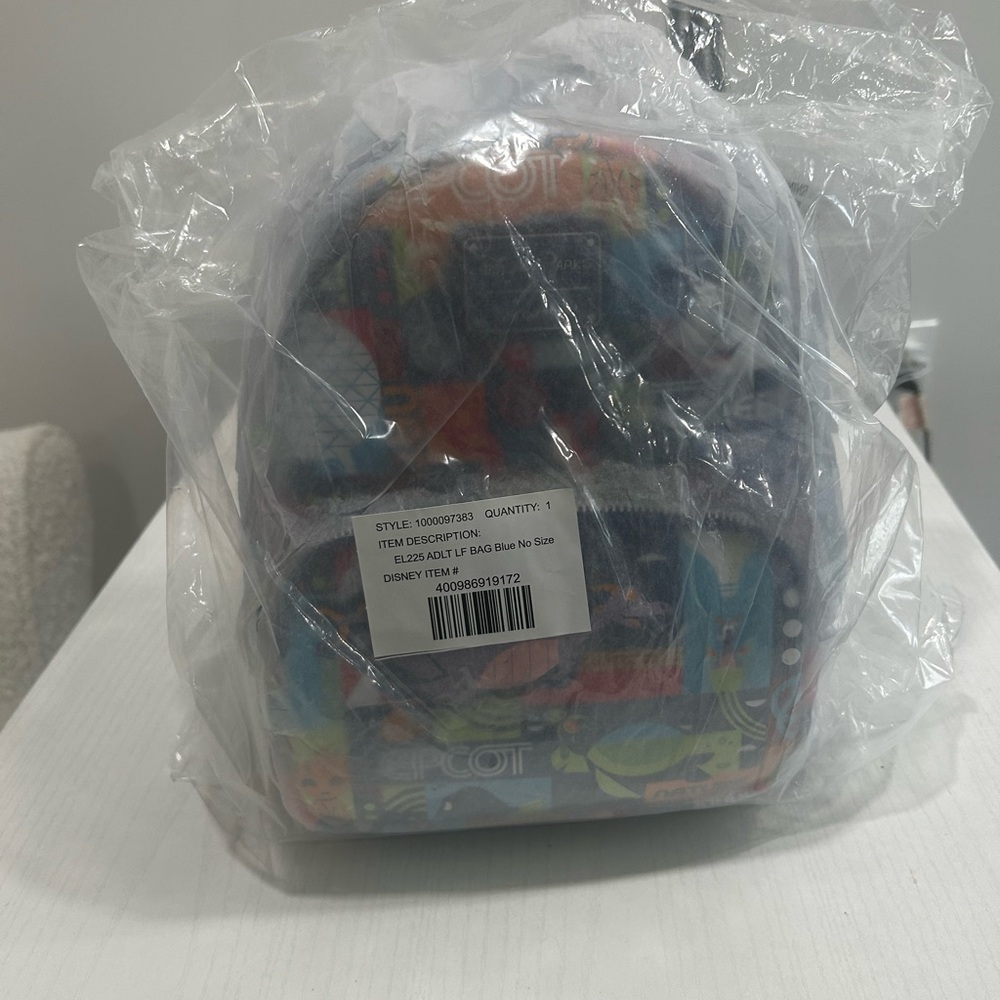 (NWT) Loungefly Epcot Pattern Mini Backpack (DISC… - image 11
